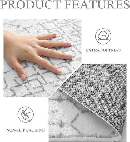 Lahome Moroccan Round Rugs 4Ft Washable Non-Slip Small Round Area Rug - Image 5