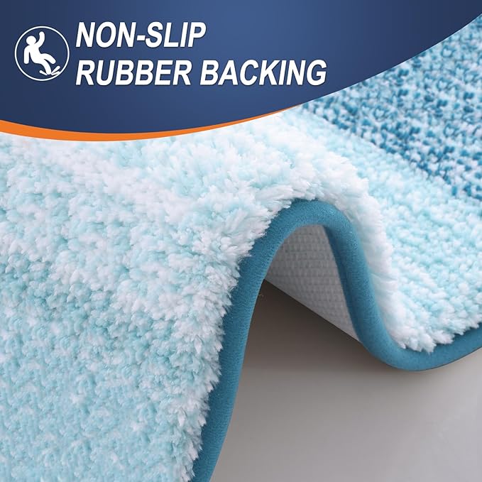 OLANLY Bathroom Runner Rugs Mat 59x24, Extra Soft Absorbent Microfiber Bath Rugs - Image 4