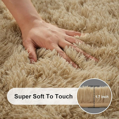 2x3 Rugs for Bedroom, Fluffy Area Rugs for Living Room, Small Fuzzy Shag Soft - Image 2