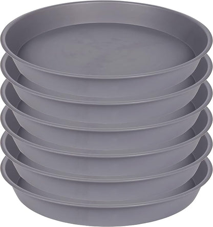 2 Pack of 10 inch Plant Saucer Gray, Heavy Duty Plastic Plant Saucer 10 inch - Image 8
