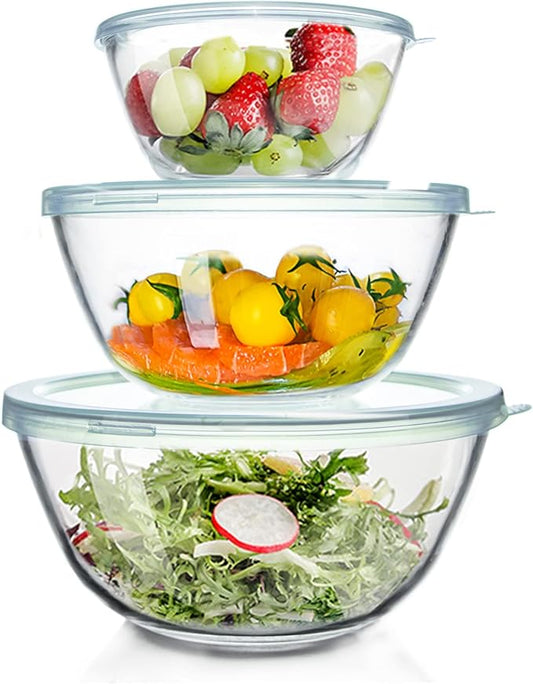 WhiteRhino Glass Mixing Bowls Glass Bowls by WhiteRhino