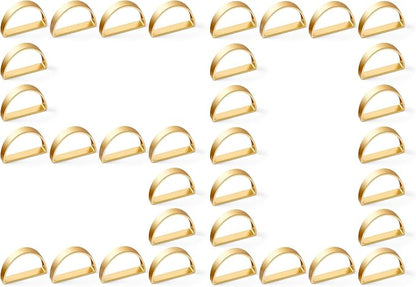 APTWOW 50PCS Gold Napkin Rings, Semicircle Metal Gold Napkin Holder Buckles by APTWOW