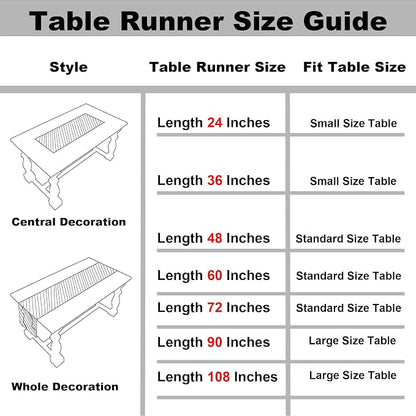 Gernaice 2PCS Boho Table Runner, Rustic Cotton Linen Farmhouse Table Runners - Image 6