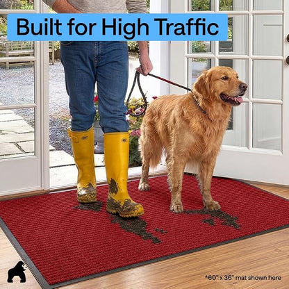 GORILLA GRIP Waterproof Traffic Guard Door Mat, Heavy Duty Entryway Mats - Image 7