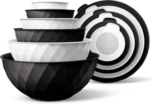 COOK WITH COLOR Mixing Bowls with Lids by CookwithColor