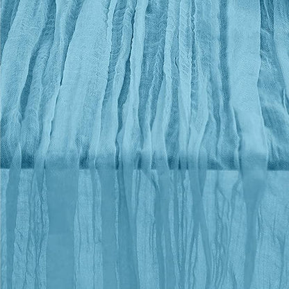 1 Pack Baby Blue Cheesecloth Table Runner 35x120 Inch 10Ft Rustic Gauze Cheese - Image 6