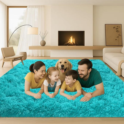 8x10 Area Rugs Living Room, Large Plush Fluffy Bedroom Carpet, Non-Slip - Image 3