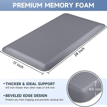 StepRite 4/5 Inch Thick Kitchen Mat Anti Fatigue Mat Kitchen Rugs Kitchen Decor - Image 2