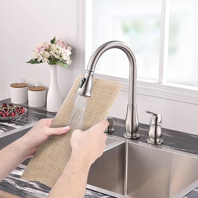 Aofmee Placemats, Placemats Set of 6, Heat Resistant Place Mats, Washable PVC - Image 2