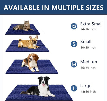 Smiry Dog Door Mat for Muddy Paws 24x16, Absorbent Dirt Trapper, Non-Slip - Image 3