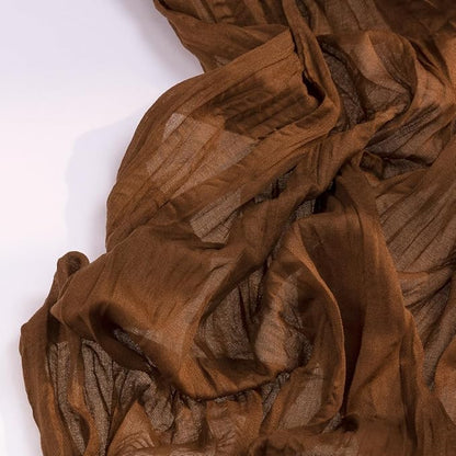 DeZerlor Brown Cheesecloth Table Runners 10 Pack Fall Runners | 120Inch Gauze - Image 3