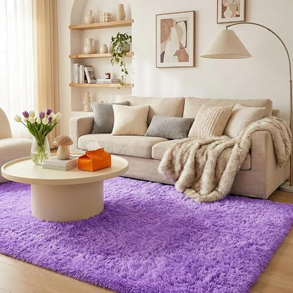Mugorn 5x7 Rugs for Living Room, Large Fluffy Area Rugs for Bedroom, Soft - Image 7