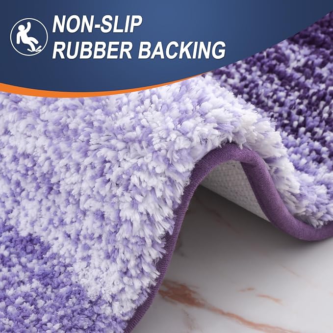 OLANLY Bathroom Runner Rugs Mat 47x17, Extra Soft Absorbent Microfiber Bath Rugs - Image 4