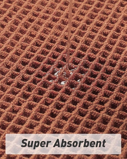 Upgraded Waffle Runner Rug Super Absorbent Non Slip Bath Mats - Image 2