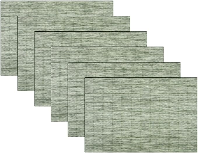 PIGCHCY Countryside Placemats Set of 6 Woven Heat Resistant Placemats Washable by PIGCHCY