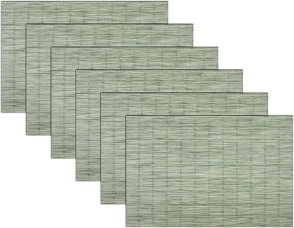 PIGCHCY Countryside Placemats Set of 6 Woven Heat Resistant Placemats Washable by PIGCHCY