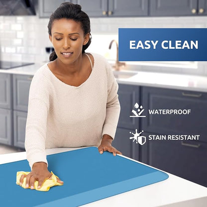 KitchenClouds Kitchen Mat Cushioned Anti Fatigue Kitchen Rug 0.75inch Water - Image 3