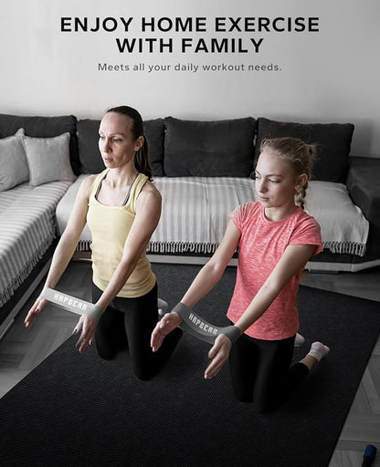 HAPBEAR Large Exercise Mat-7'x5'/6'x8'/6'x9'/6'x10'/6'x12'x8mm, Ultra Durable - Image 7