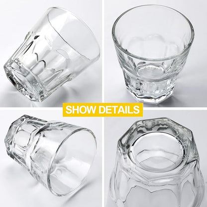 4.5oz Rock Bar Stackable Beverage Glasses – Set Of 8 Drinking Glasses | - Image 3