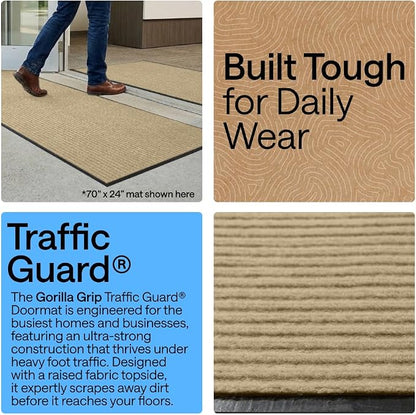 GORILLA GRIP Waterproof Traffic Guard Door Mat, Heavy Duty Entryway Mats - Image 3