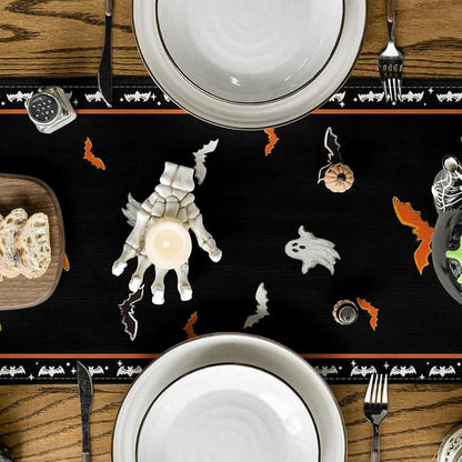 Artoid Mode 210 GSM Halloween Table Runner 13x108 Inch Home Party Decor | - Image 3