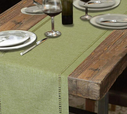 Grelucgo Small Handcrafted Solid Color Dining Table Runner, Dresser Scarf - Image 6
