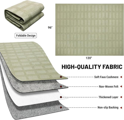 Washable Rugs 8x10 Area Rugs for Living Room, Ultra Soft Faux Wool Retro Carpets - Image 2