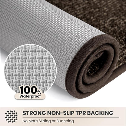 PURRUGS Dirt Trapping Door Mat 34" x 59", Non-Slip Machine Washable Entry Rug - Image 5