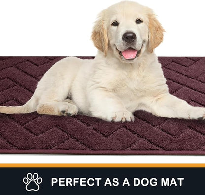 PURRUGS Dirt Trapping Door Mat 20" x 31.5", Non-Slip Machine Washable Entry Rug - Image 6