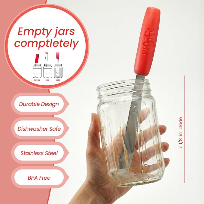 PB-JIFE! The Ultimate PB knife. Stir, and clean the BIG Jars - Image 3