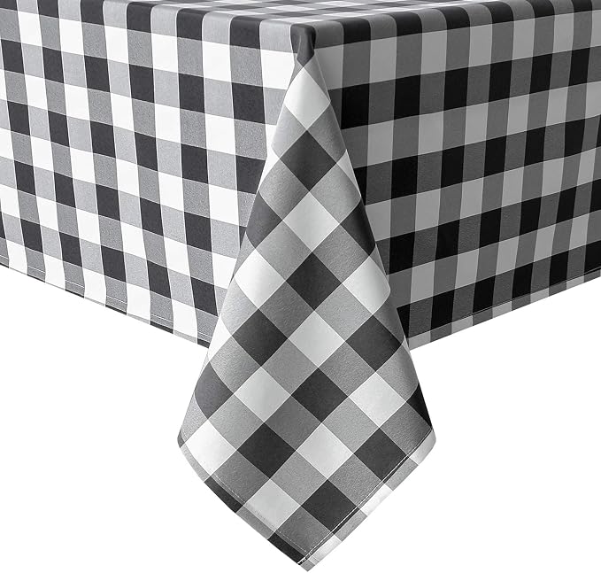 60 x 102 Inch Checkered Tablecloth Rectangle by Hiasan