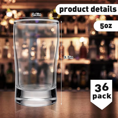 Bokon 36 Pcs Beer Flight Glasses, Small Clear Tasting Cup - Image 2