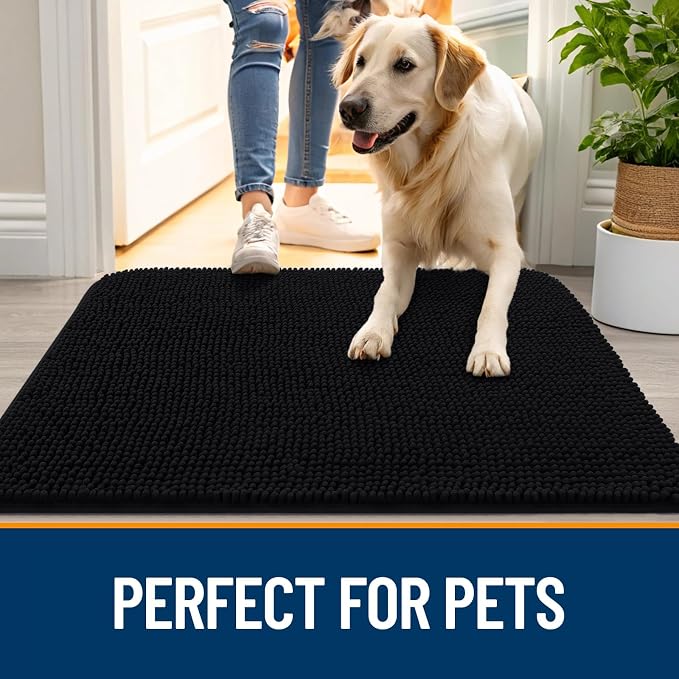 OLANLY Dog Door Mat for Muddy Paws 70x24, Absorbs Moisture and Dirt, Absorbent - Image 6