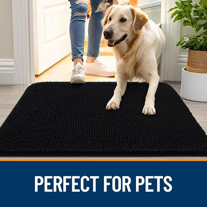OLANLY Dog Door Mat for Muddy Paws 47x17, Absorbs Moisture and Dirt, Absorbent - Image 6