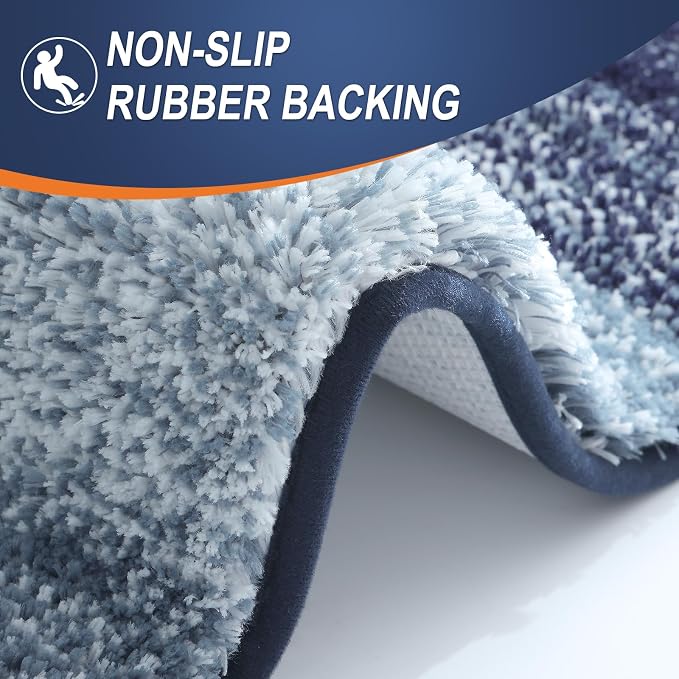 OLANLY Large Bathroom Rugs Mat 54x24, Extra Soft Absorbent Microfiber Bath Rugs - Image 5