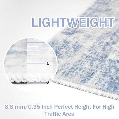 IOHOUZE Abstract Runner Rug 2x12 Ft Washable Runners - Image 5