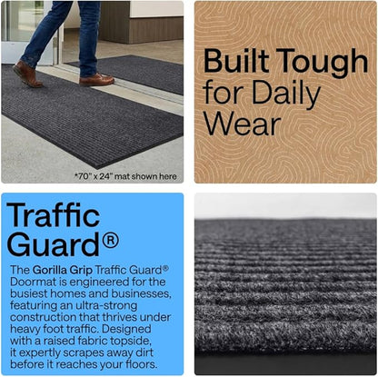 GORILLA GRIP Waterproof Traffic Guard Door Mat, Heavy Duty Entryway Mats - Image 3