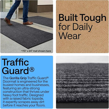 GORILLA GRIP Waterproof Traffic Guard Door Mat, Heavy Duty Entryway Mats - Image 3
