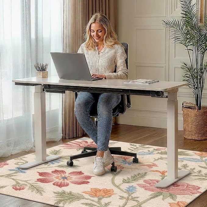 36"x48" Office Chair Mat for Hardwood Tile Floor, Under Desk Carpet Protector - Image 2