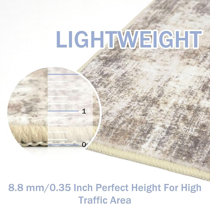 IOHOUZE Abstract Runner Rug 2x10 Ft Washable Runners - Image 5