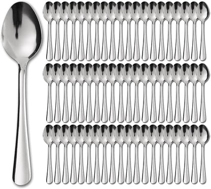 Windsor 60-Pcs Stainless Steel Dinner Spoons, Metal Spoons by Hansmart