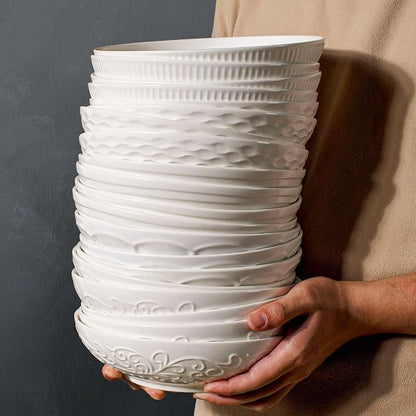 Pasta Bowls 32oz, Ceramic Large Salad Bowls 8 inch, Soup Bowls Set of 4 - Image 7