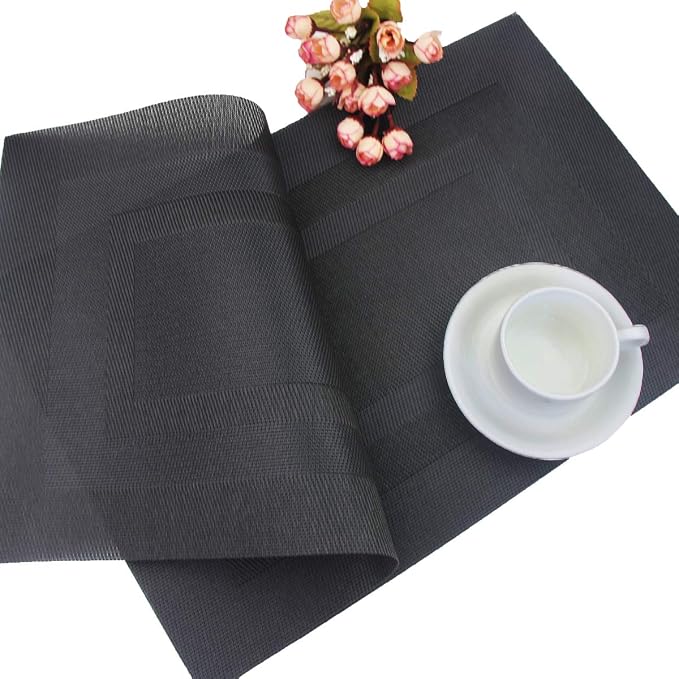 PIGCHCY Placemats Set of 12 Washable Durable Place Mats Vinyl Heat Resistant - Image 7