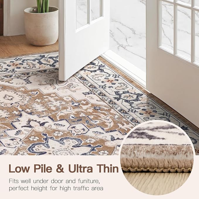 Lofus 6ft Area Rugs for Living Room, Washable Area Rug, Rugs for Bedroom - Image 8
