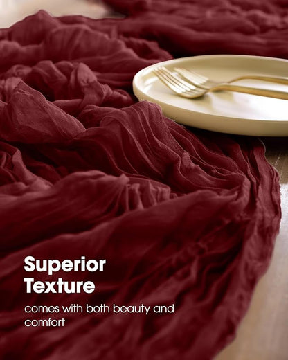 Pureegg 2-Pack Cheese Cloths Table Runner, Baby Shower, Wedding and Farmhouse - Image 3