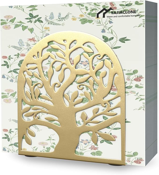 Gold Metal Tree of Life Napkin Holder by YAJIACLONE