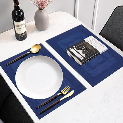 PIGCHCY Placemats Set of 8 Washable Durable Place Mats Vinyl Heat Resistant - Image 4