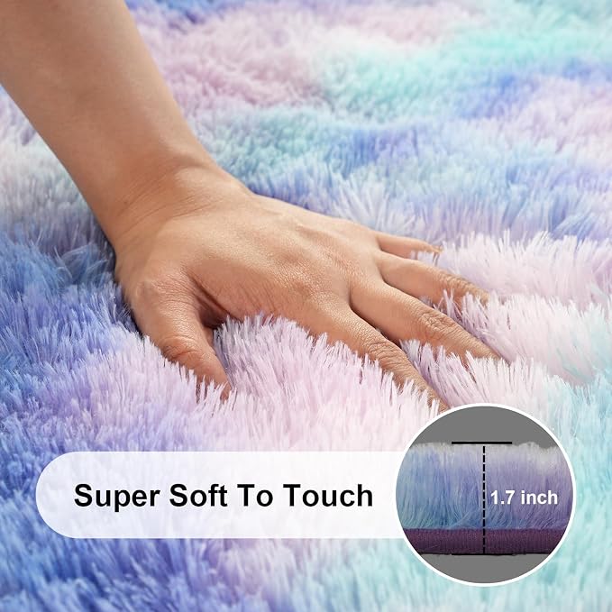 5x7 Area Rugs for Living Room, Large Fluffy Rugs for Bedroom, Fuzzy Shag Soft - Image 2