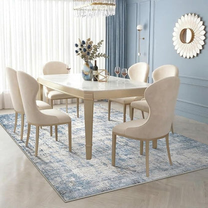 5x7 Area Rugs Washable Living Room Rug-No Slip Soft Carpets Modern Abstract - Image 2