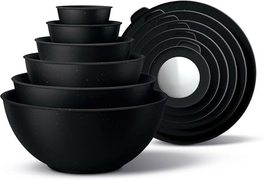 COOK WITH COLOR Mixing Bowls with TPR Lids by CookwithColor